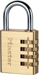 MASTER LOCK slēdzene ar cipariem 604EURD (3ZM085) cena un informācija | Durvju slēdzenes | 220.lv