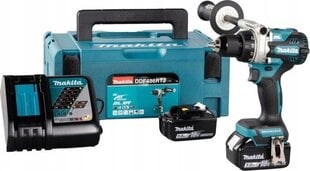 Makita DDF486RTJ akumulatora urbis LXT ® 18V, 2x5,0AH + lādētājs цена и информация | Шуруповерты, дрели | 220.lv