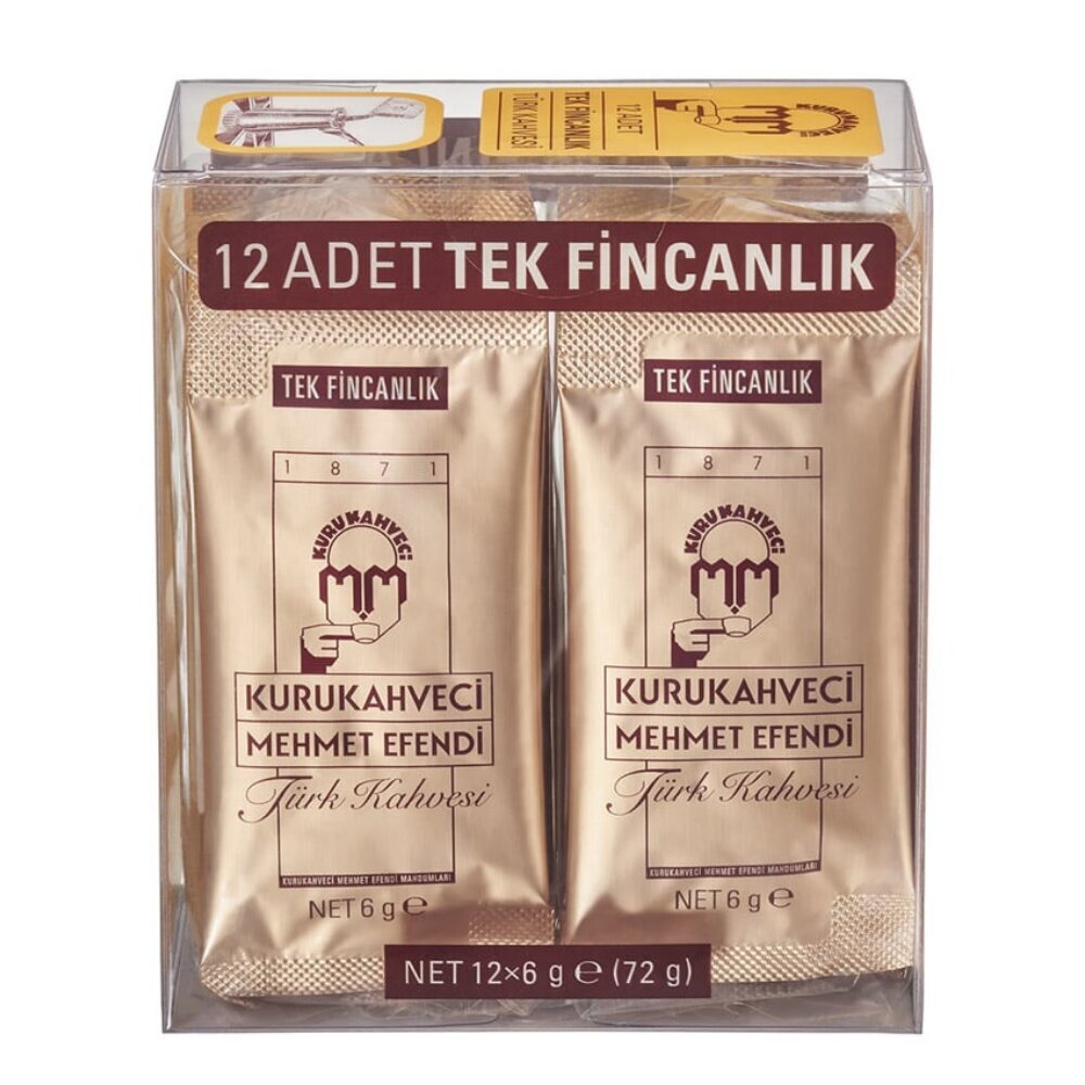 Kafija MEHMET EFENDI 12x6 g porcijas mini iepakojumos cena un informācija | Kafija, kakao | 220.lv