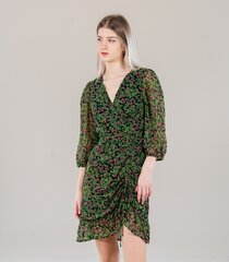 Vero Moda sieviešu kleita 10261767*01, melns/zaļš cena un informācija | Kleitas | 220.lv