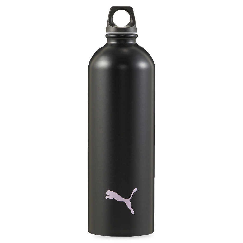 Puma TR 800 ml pudele, tērauds, melns цена и информация | Ūdens pudeles | 220.lv