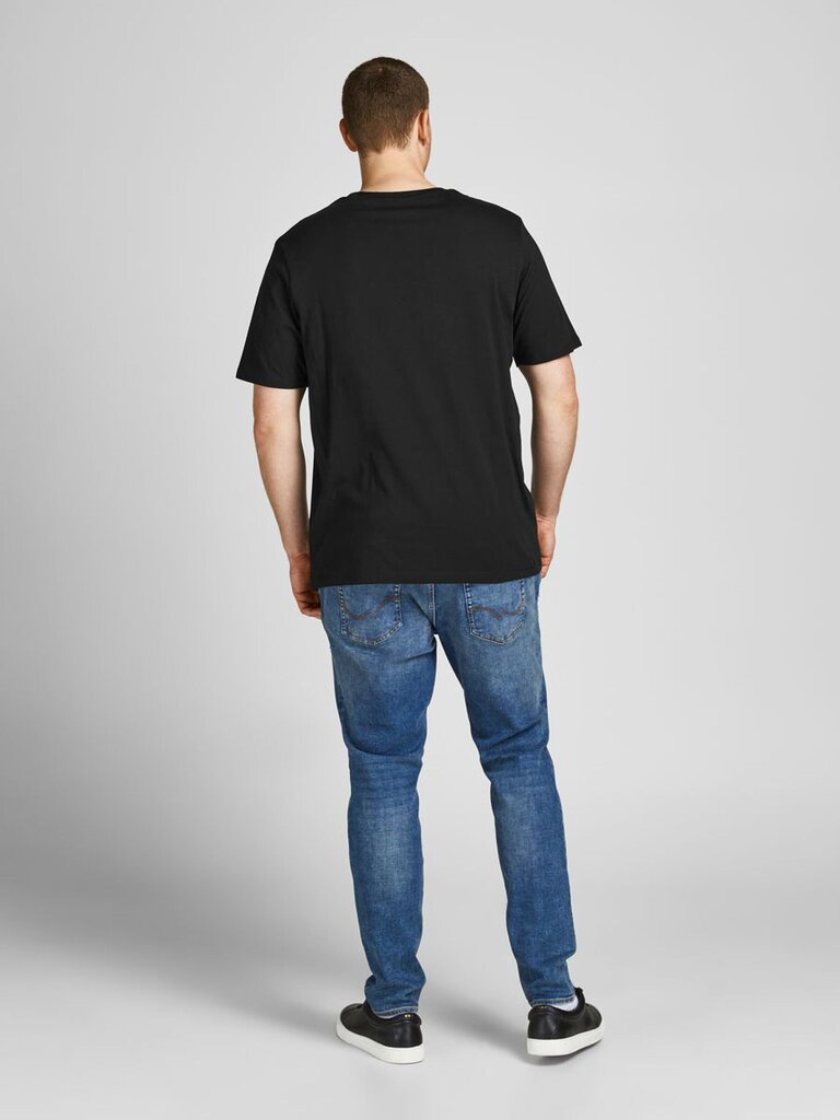 Vīrieša T-krekls JACK & JONES, 12184987*03, melns cena un informācija | Vīriešu T-krekli | 220.lv