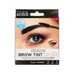 Kiss My Face Brow Tint Diy Kit - Eyebrow set 20 ml  Brown цена и информация | Карандаши, краска для бровей | 220.lv