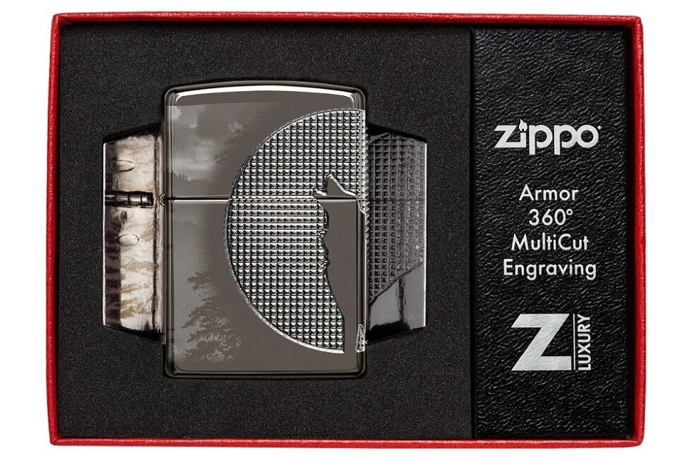 Zippo šķiltavas 49353 Armor® Wolf Design cena un informācija | Šķiltavas un aksesuāri | 220.lv