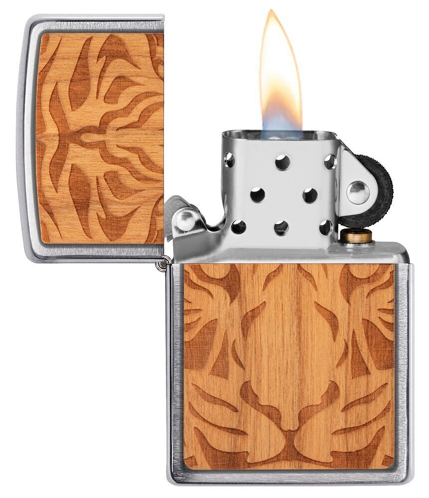 Zippo šķiltavas Woodchuck 49707 Cherry Tiger Head cena un informācija | Šķiltavas un aksesuāri | 220.lv