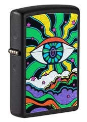 Zippo šķiltavas 49699 Black Light Eye Design cena un informācija | Šķiltavas un aksesuāri | 220.lv