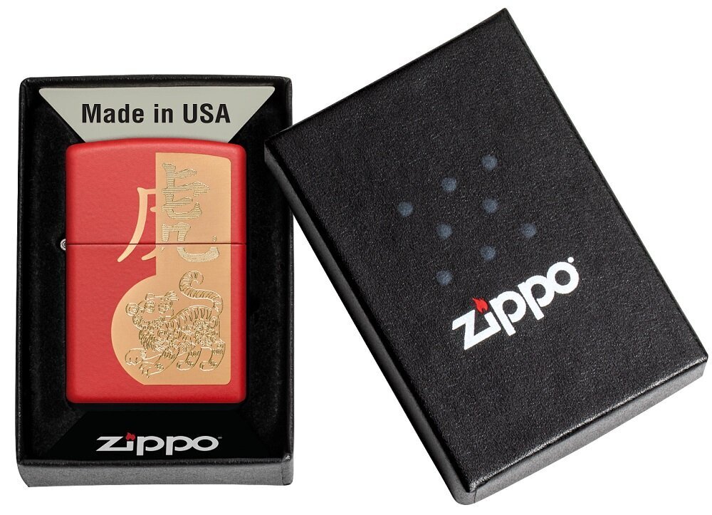 Zippo šķiltavas 49701 Year of the Tiger Design cena un informācija | Šķiltavas un aksesuāri | 220.lv