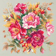 Набор для вышивания Magic Needle   "Flower Magic. Dogrose" 140-002 цена и информация | Принадлежности для вышивания | 220.lv
