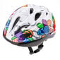 Bērnu velosipēda ķivere Meteor KS07 Colorful Flowers, balta cena un informācija | Ķiveres | 220.lv
