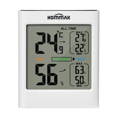 Telpas termometrs ar higrometru, Hommak HM624A cena un informācija | Meteostacijas, termometri | 220.lv