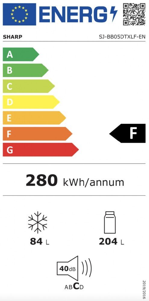 Sharp SJBB05DTXLFEU cena un informācija | Ledusskapji | 220.lv