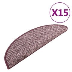 vidaXL paklājiņi kāpnēm 15 gab., 65x25cm цена и информация | Ковры | 220.lv