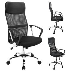 Biroja krēsls HI, melns, tērauds цена и информация | Офисные кресла | 220.lv