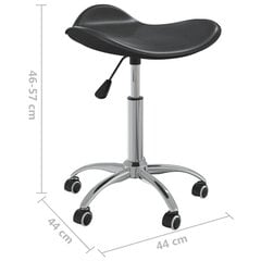 Biroja krēsls vidaXL, melns цена и информация | Офисные кресла | 220.lv