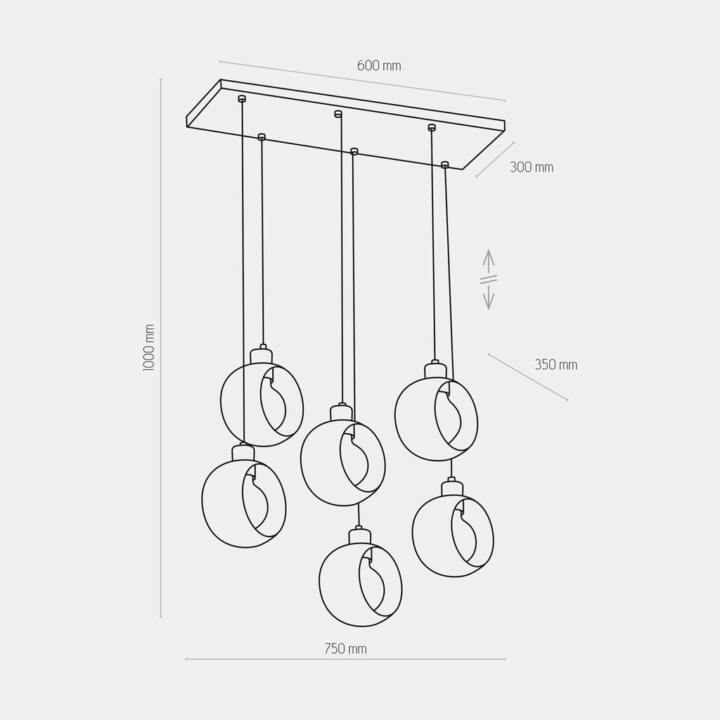 TK Lighting griestu lampa Cyklop White 2746 цена и информация | Piekaramās lampas | 220.lv