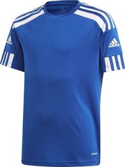 Футболка Adidas Squadra 21 JSY Y GK9151, синяя цена и информация | Футбольная форма и другие товары | 220.lv