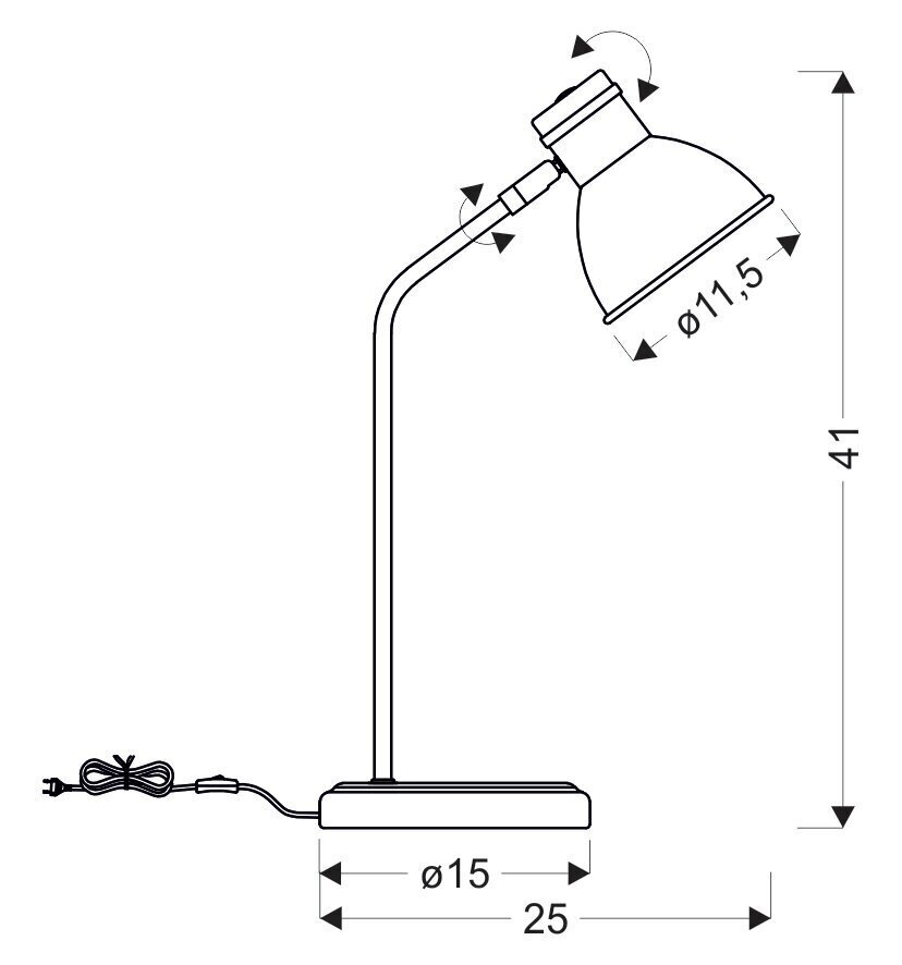 Candellux galda lampa Zumba cena un informācija | Galda lampas | 220.lv