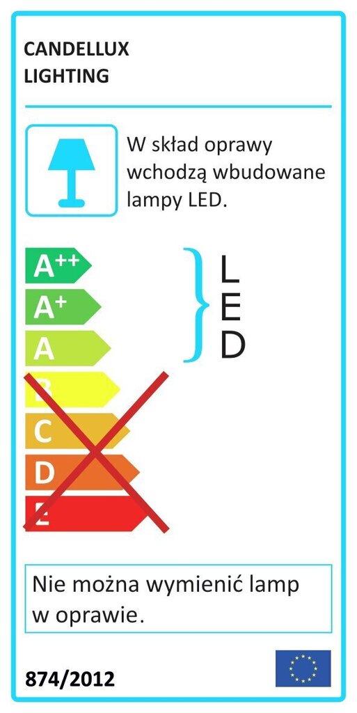 Candellux sienas lampa Miracle cena un informācija | Sienas lampas | 220.lv