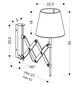 Candellux sienas lampa Mito цена и информация | Sienas lampas | 220.lv