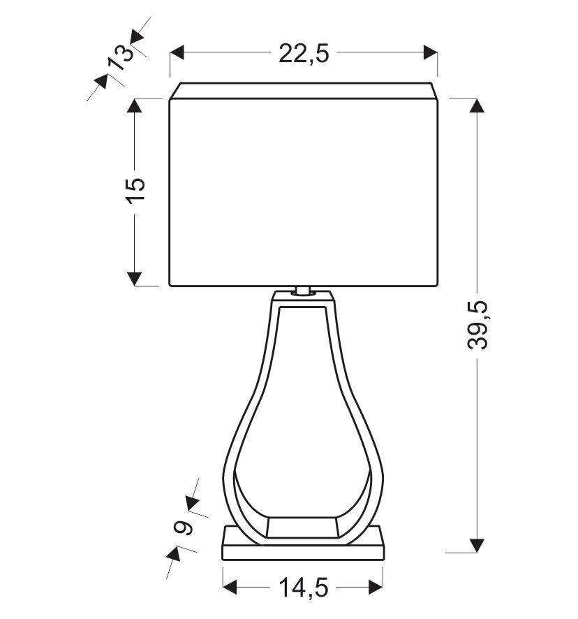 Candellux lighting gaismeklis Femo 41-79985 cena un informācija | Galda lampas | 220.lv