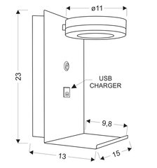 Candellux lighting gaismeklis Compact 21-76052 цена и информация | Настенные светильники | 220.lv