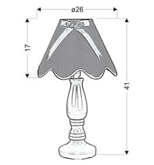 Candellux galda lampa Lola цена и информация | Настольные лампы | 220.lv