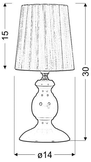 Candellux galda lampa Alette цена и информация | Galda lampas | 220.lv