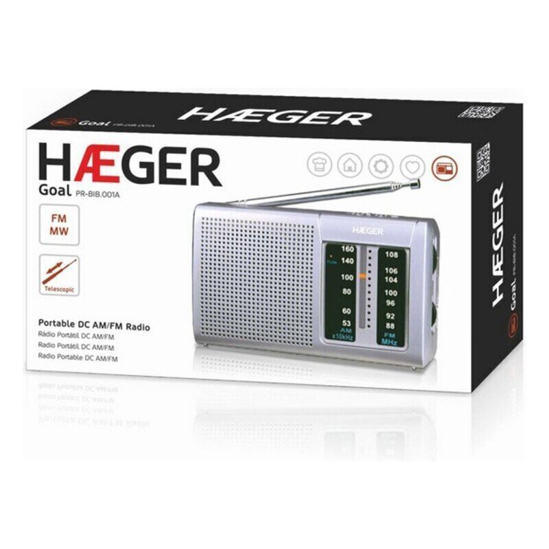 Haeger Goal AM / FM цена и информация | Radioaparāti, modinātājpulksteņi | 220.lv