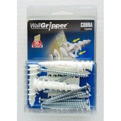 Cobra WallGripper, 4 мм, 8 шт., самосверлящие настенные анкеры для гипсокартона цена и информация | Крепежные изделия | 220.lv