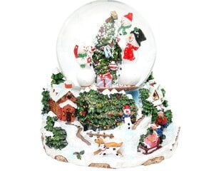 Sniega burbulis ar mūziku cena un informācija | Ziemassvētku dekorācijas | 220.lv