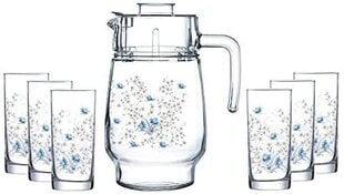 Комплект стаканов и кувшина Luminarc, 7 частей цена и информация | Стаканы, фужеры, кувшины | 220.lv