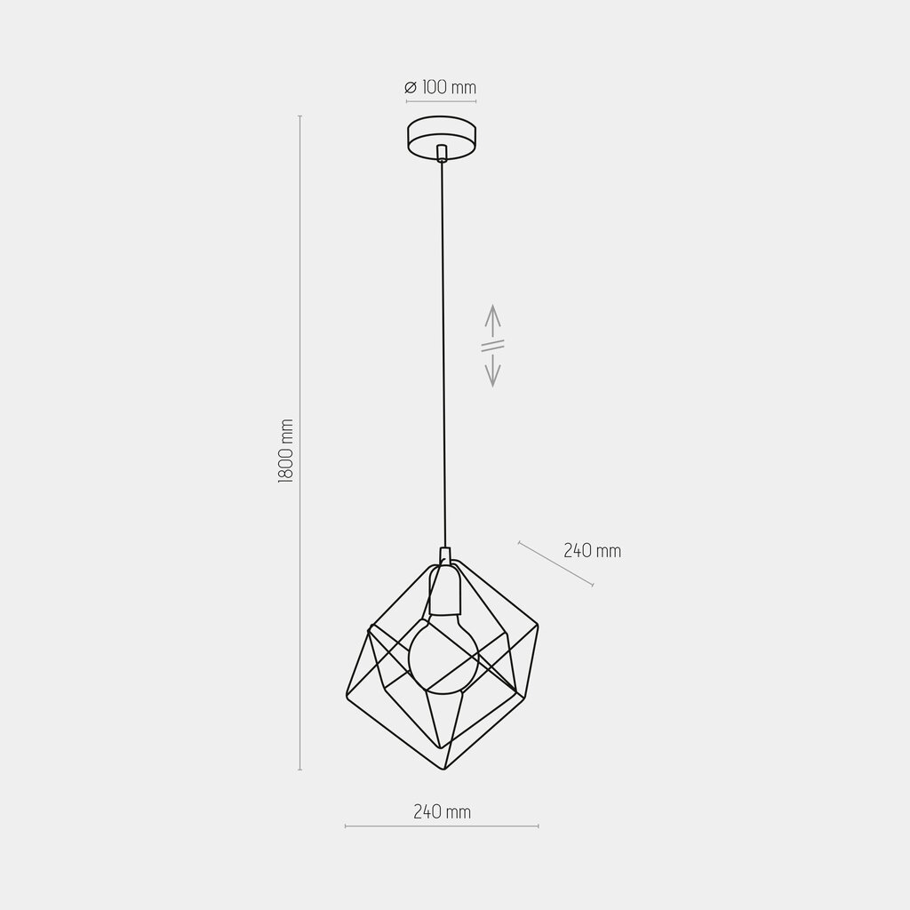 TK Lighting piekarināmā lampa Alambre 2777 cena un informācija | Lustras | 220.lv