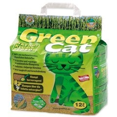 Кукурузный наполнитель для кошек Green Cat, 12 л цена и информация | Наполнители для туалета | 220.lv