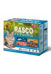 Rasco Premium Cat Pouch Sterilized, Multipack in Gravy, 12 x 85 g cena un informācija | Konservi kaķiem | 220.lv