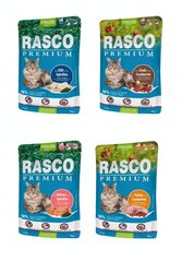 Rasco Premium Cat Pouch Sterilized, Multipack in Gravy, 12 x 85 g cena un informācija | Konservi kaķiem | 220.lv