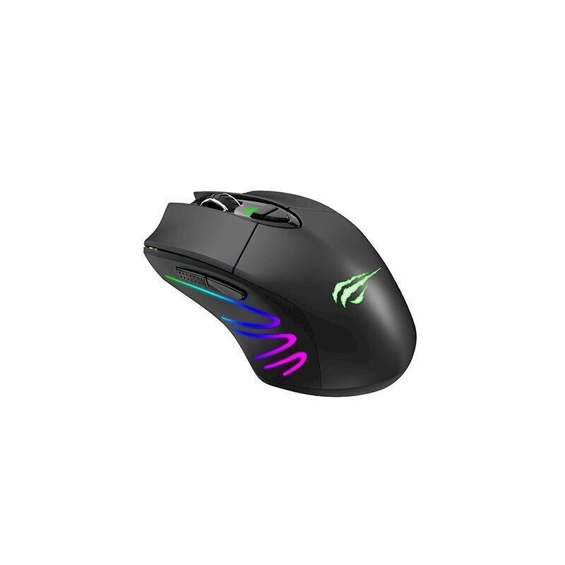 Havit wireless gaming mouse GAMENOTE MS1021W 800-7000 DPI RGB PMW3325USB+ 2,4 GHz cena un informācija | Peles | 220.lv