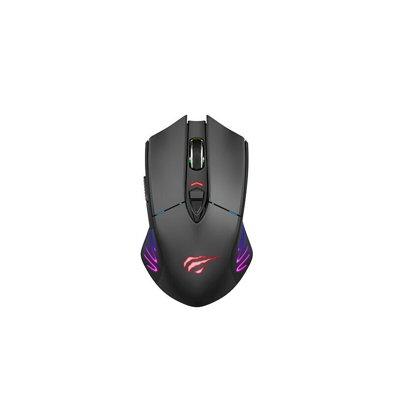 Havit wireless gaming mouse GAMENOTE MS1021W 800-7000 DPI RGB PMW3325USB+ 2,4 GHz cena un informācija | Peles | 220.lv