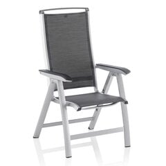 Складное кресло Kettler Forma II, серый/серебристый цвет цена и информация | Садовые стулья, кресла, пуфы | 220.lv