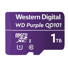 Карта памяти Western Digital Purple 1000 ГБ MicroSDXC UHS-I цена и информация | Карты памяти для фотоаппаратов | 220.lv