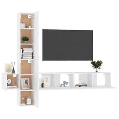 vidaXL televizora skapīšu komplekts, 5 daļas, balts cena un informācija | TV galdiņi | 220.lv