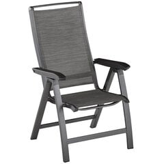 Складной стул Kettler Forma II, черный цена и информация | Садовые стулья, кресла, пуфы | 220.lv