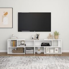 vidaXL televizora skapītis, balts, 149x30x52cm cena un informācija | TV galdiņi | 220.lv