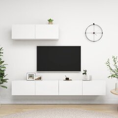 vidaXL televizora skapīši 3 gab., balts cena un informācija | TV galdiņi | 220.lv