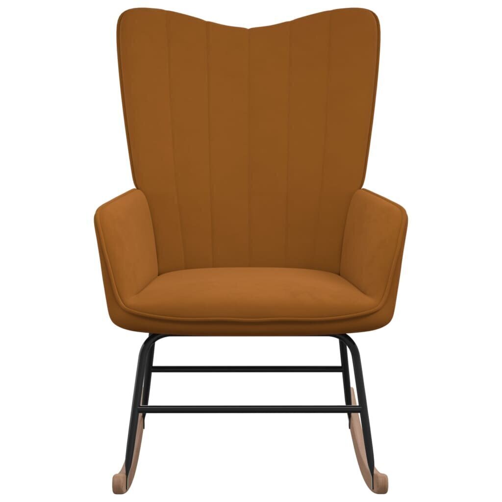 Šūpuļkrēsls, brūns cena un informācija | Atpūtas krēsli | 220.lv