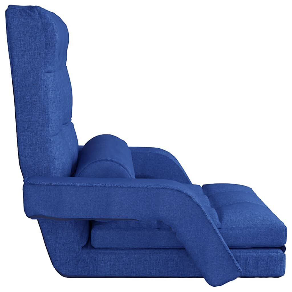 Matrača krēsls ar miega funkciju, zils cena un informācija | Atpūtas krēsli | 220.lv