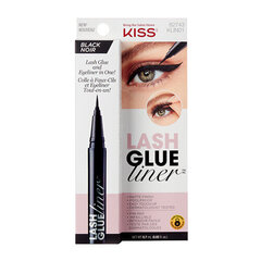 Kiss My Face Lash Glue Liner ( Black ) - Lepidlo na řasy s oční linkou 0,7 ml 0.0ml цена и информация | Накладные ресницы, керлеры | 220.lv