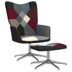 vidaXL atpūtas krēsls ar kāju balstu, stepēts dizains цена и информация | Кресла в гостиную | 220.lv