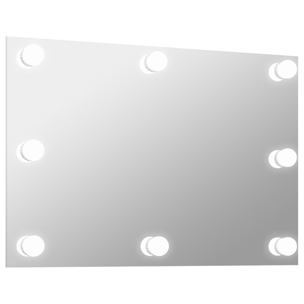 Sienas spogulis ar LED apgaismojumu цена и информация | Spoguļi | 220.lv