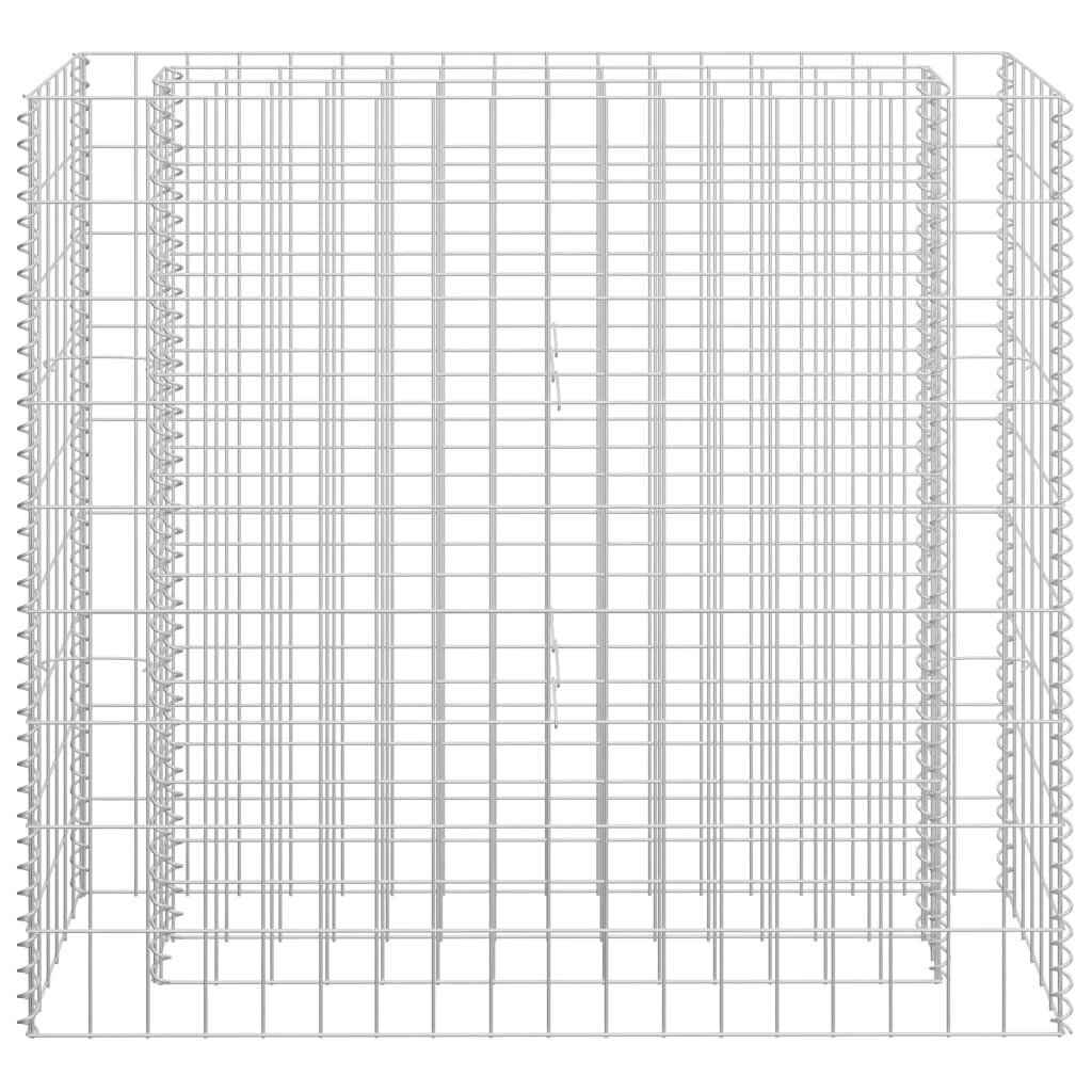 vidaXL gabions, augstā puķu kaste, cinkots tērauds, 90x30x90 cm цена и информация | Podi stādiem un pārstādīšanai | 220.lv