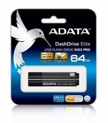 A-DATA S102 Pro 64 GB, USB 3.0 cena un informācija | USB Atmiņas kartes | 220.lv